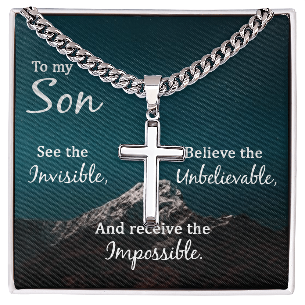 To my son Faith Necklace