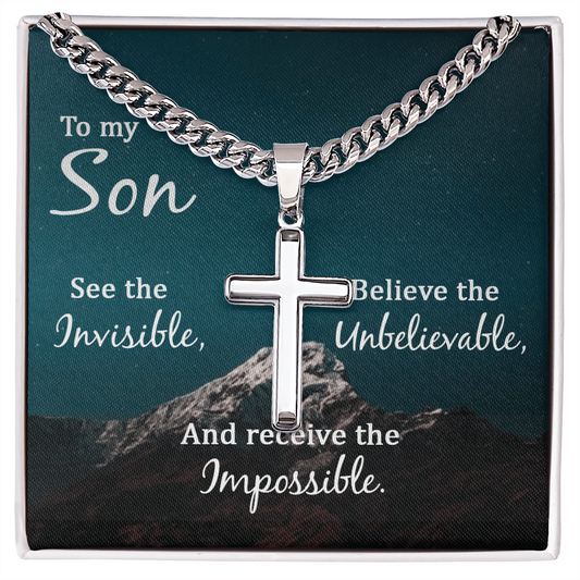 To my son Faith Necklace